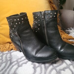 Harley-Davidson Black Studded Ankle Boots